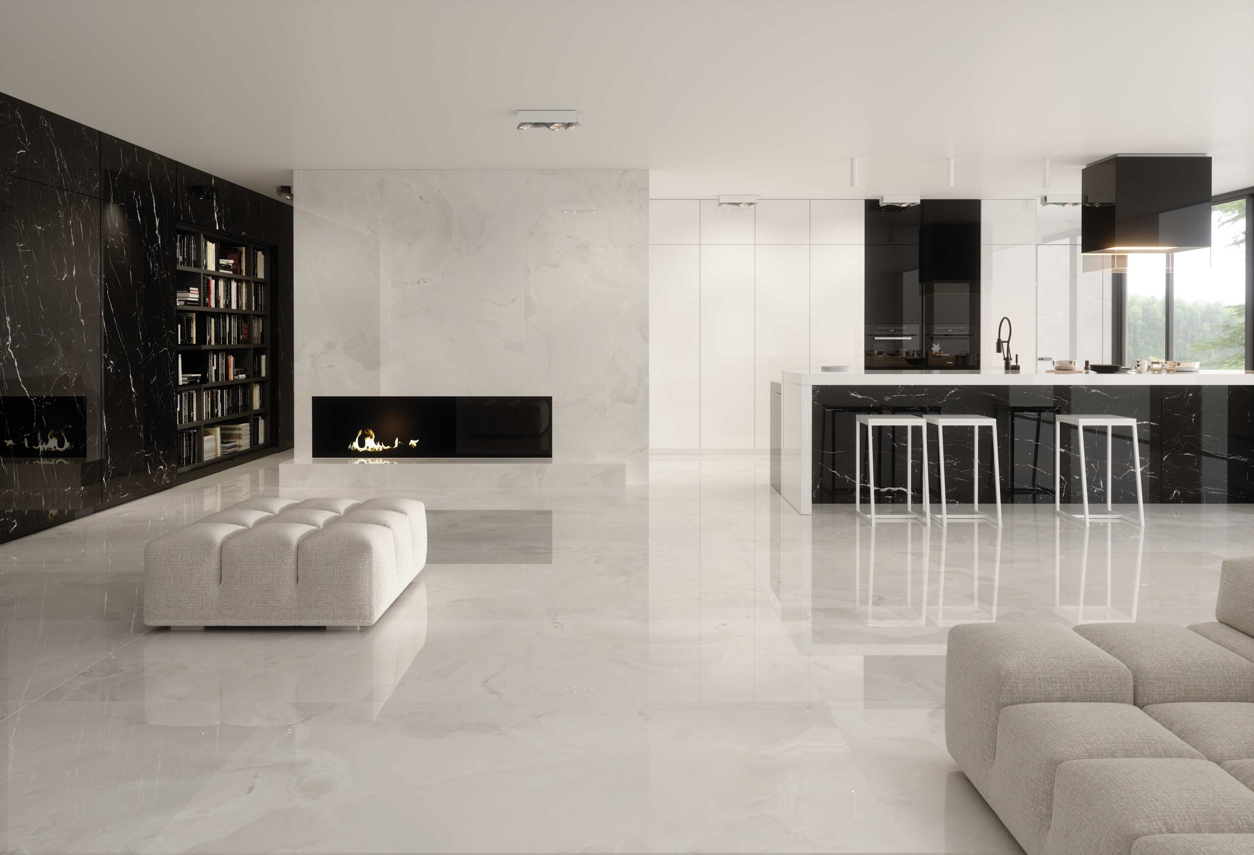 Crystal Porcelain Slab Design by Mecca Tiles in Australia