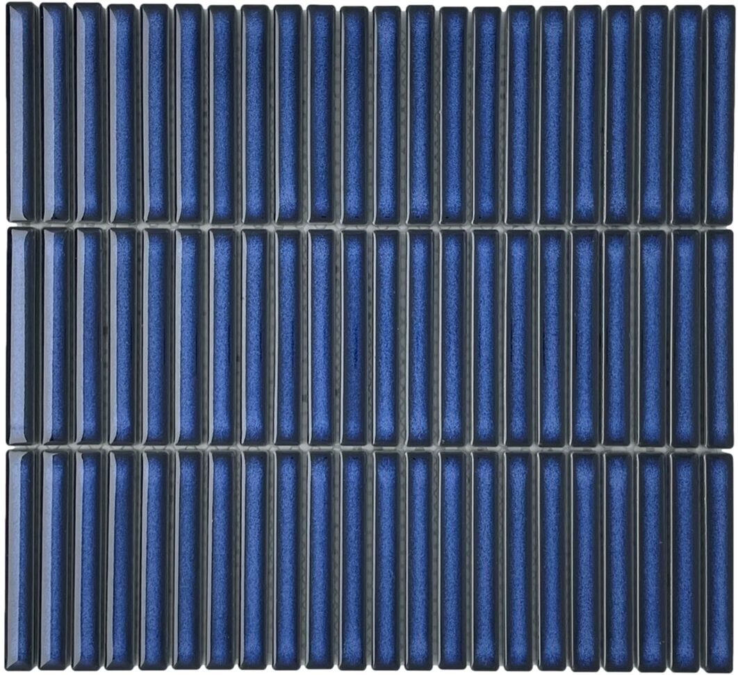 Finger Navy Stack Gloss Tile Design in Australia